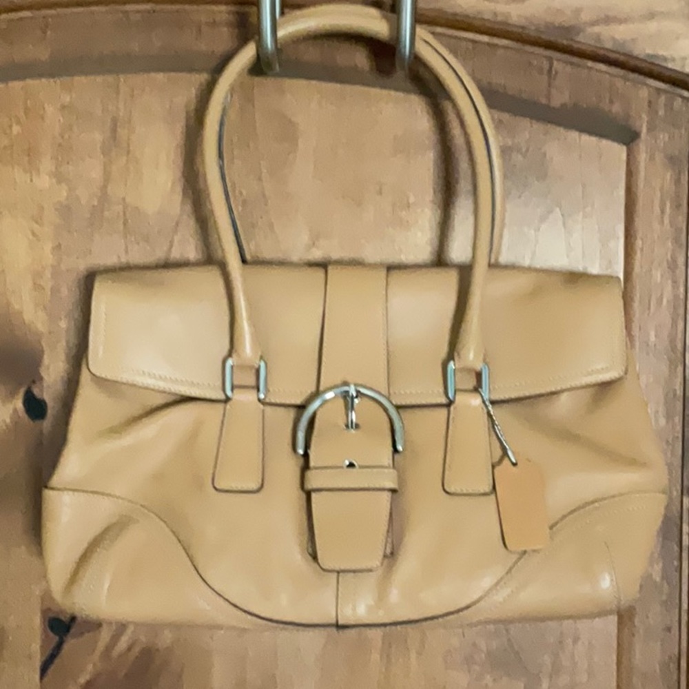 Coach Soho Satchel with Silver buckle accents.